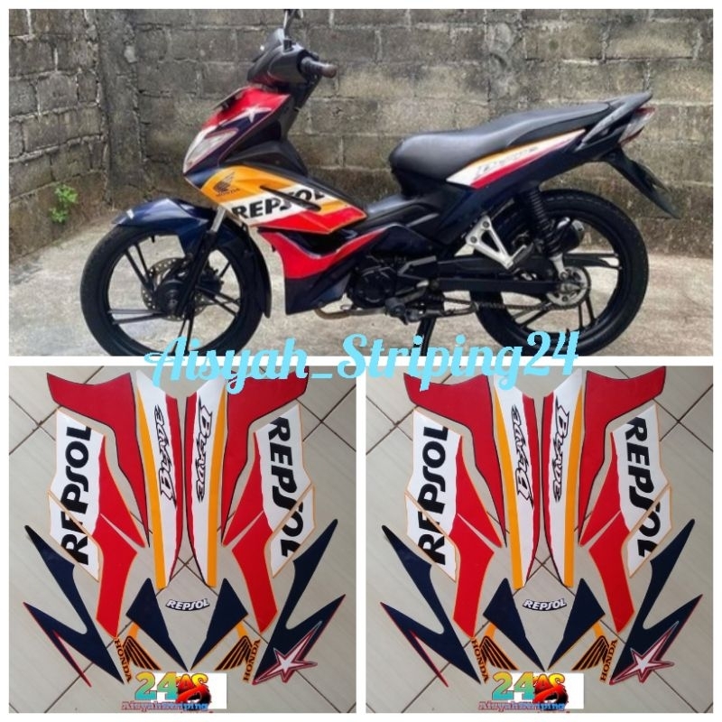 Jual Stiker Sticker Striping Lis Les Polet Body Motor Honda Blade