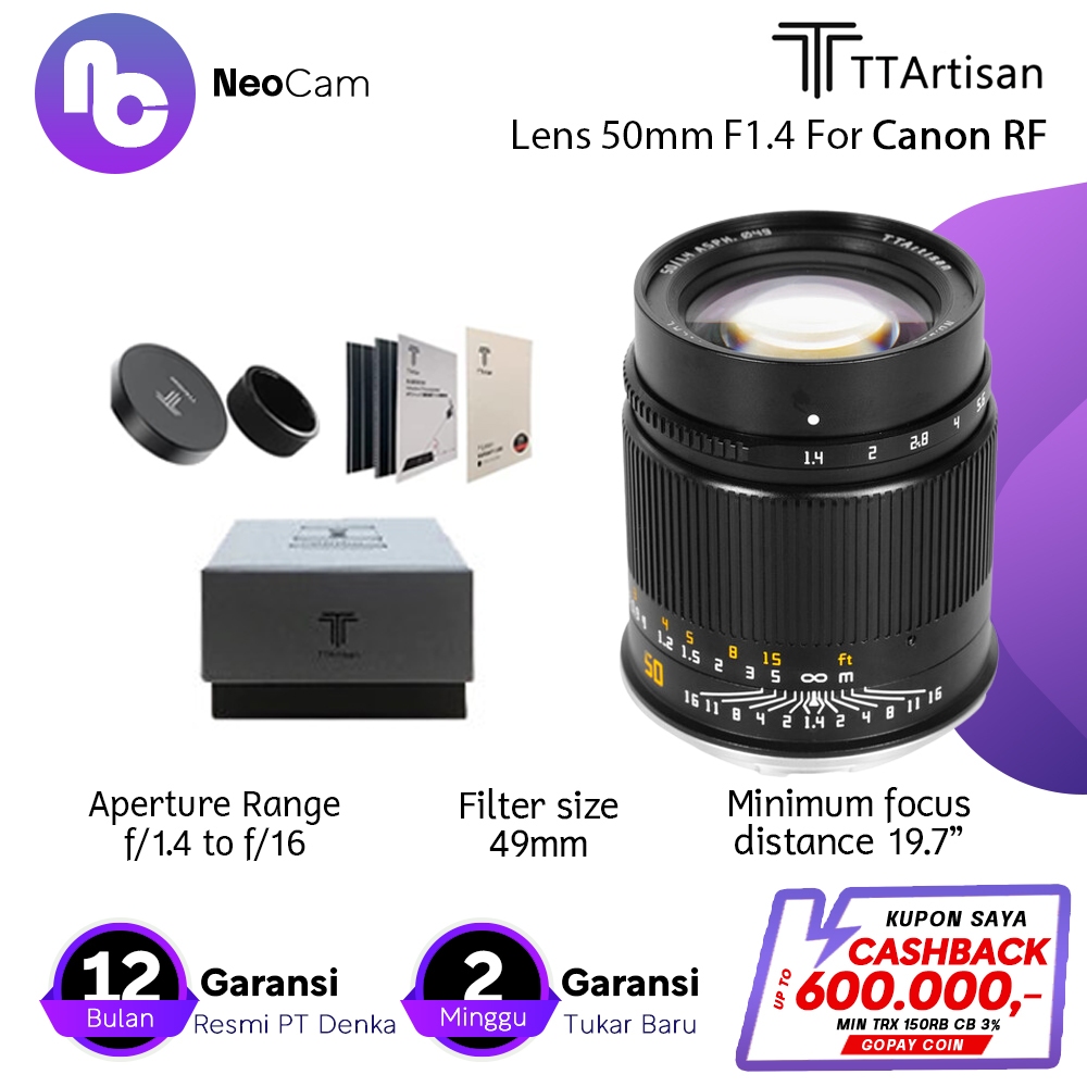 Jual Ttartisan Mm F Asph Lens For Canon Shopee Indonesia