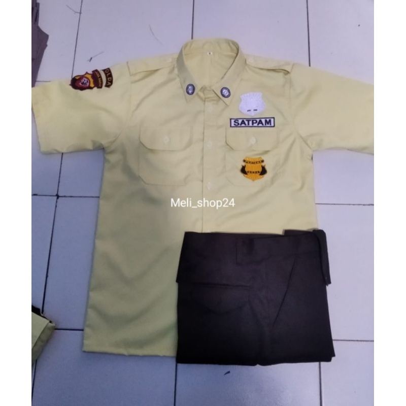 Jual Seragam Satpam Warna Crem Terbaru Baru Pdh Pdl Panjang Pendek