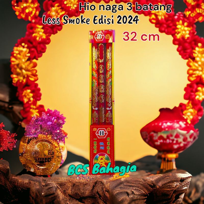 Jual Hio Dupa Naga Merah 3 Batang Edisi Imlek 2024 Premium Bebas Asap