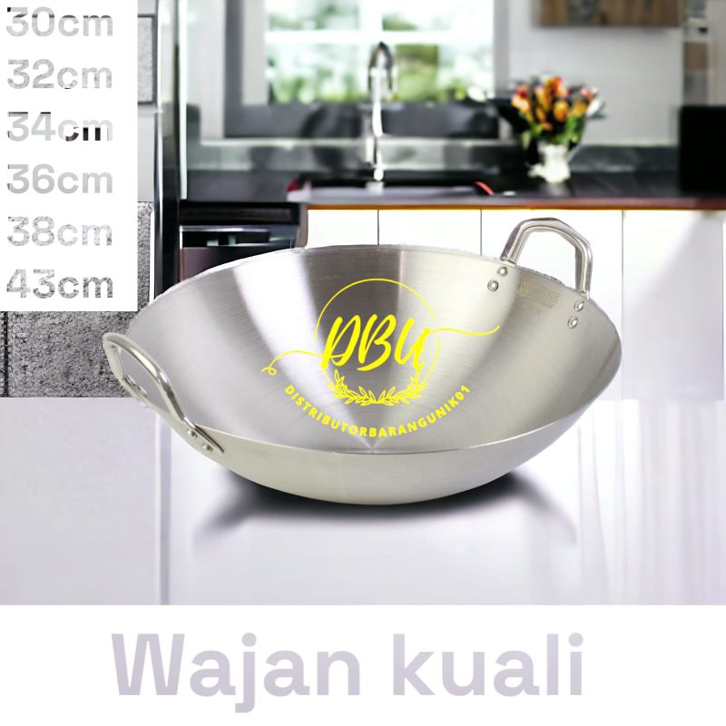 Jual Wajan Kuali Premium Tebal Kuali Stainless Steel Wajan Grafir