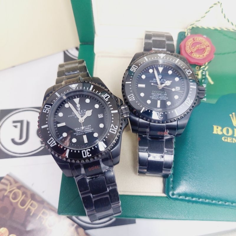 Jual Jam Tangan Pria Automatic Rolex Deepsea Black Ori Shopee Indonesia