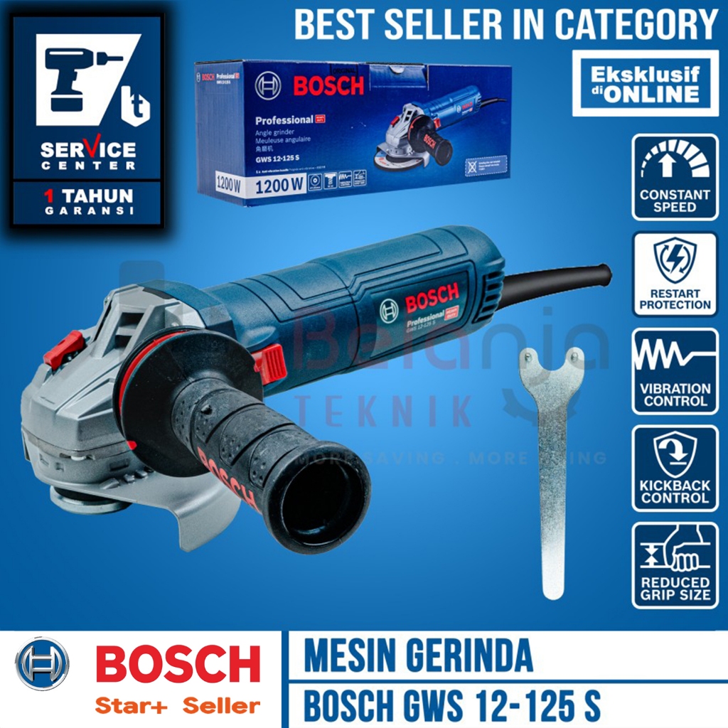 Jual Bosch Angle Grinder Gws S Mesin Gerinda Tangan Inch