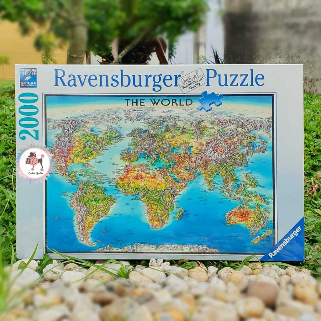 Jual Ravensburger World Map Puzzle Pc Shopee Indonesia