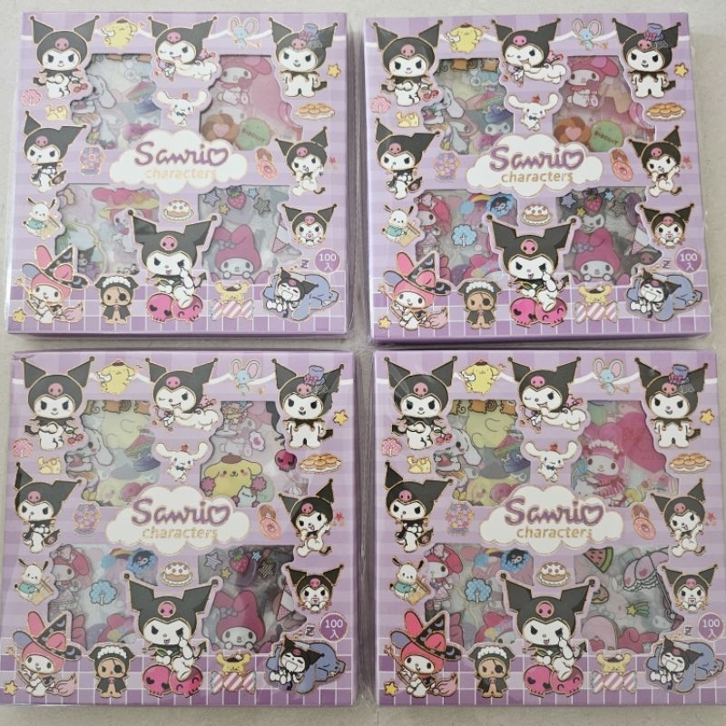 Jual Stiker Lucu Sanrio D Sanrio Karakter Isi Pcs Kuromi Character