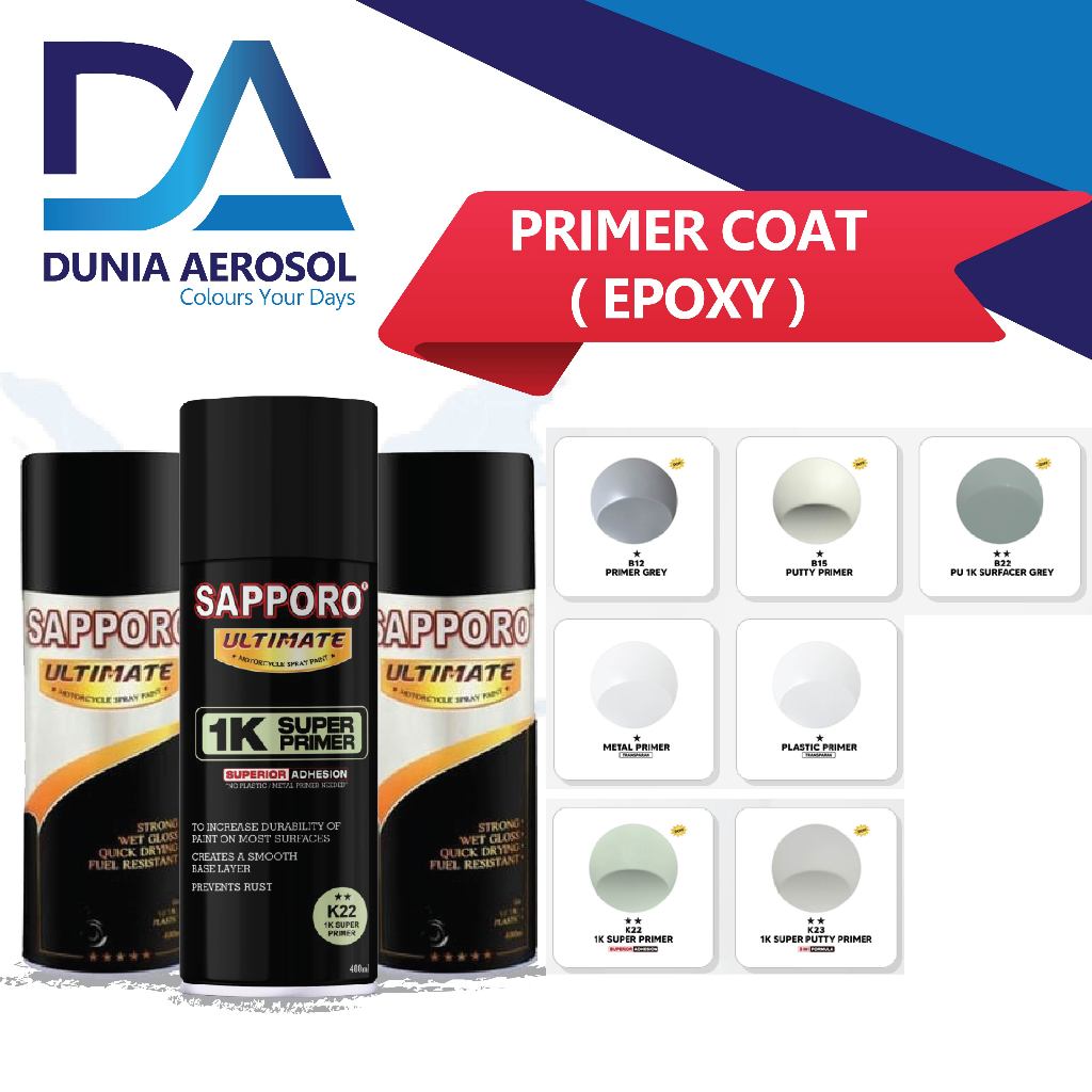 Jual Sapporo Ultimate Primer Coat Epoxy Cat Semprot Shopee Indonesia