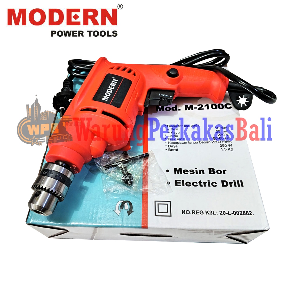 Jual MODERN M 2100C 10mm Mesin Bor Tangan Kayu Besi Elektrik Electric