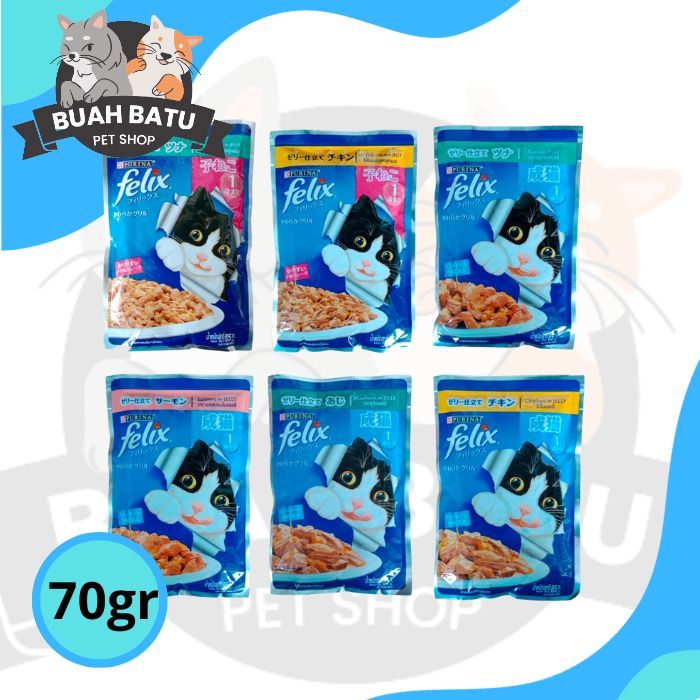 Jual Felix Cat Pouch Gr Makanan Kucing Basah Sachet Wetfood Shopee