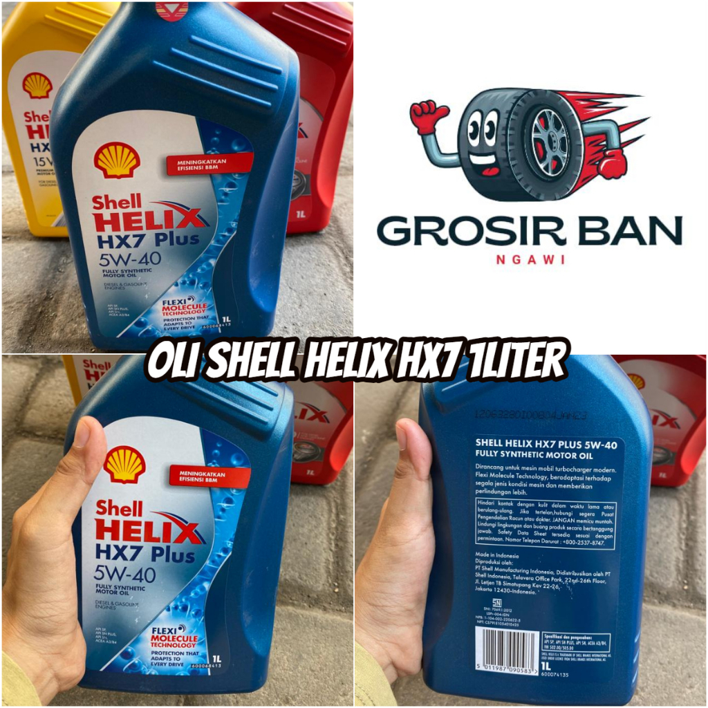 Jual OLI SHELL HELIX HX7 PLUS 5W 40 1 LITER OLI MOBIL SHELL HELIX