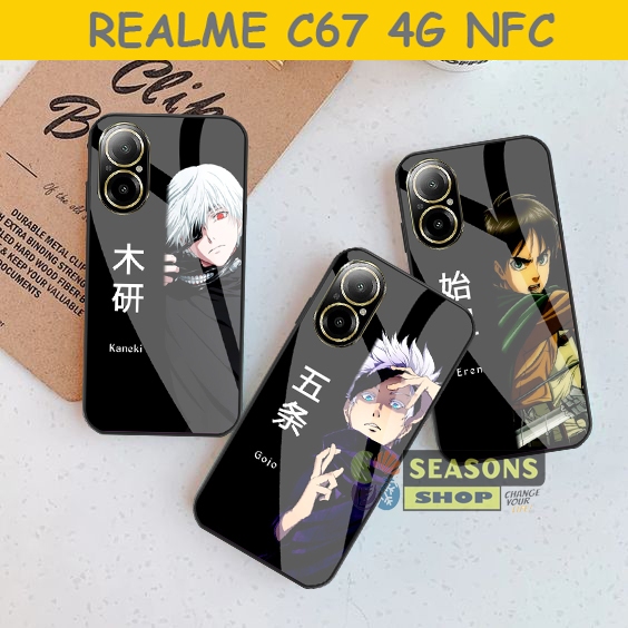 Jual Softcase Kaca Realme C Terbaru Full Cover Pelindung Kamera Motif