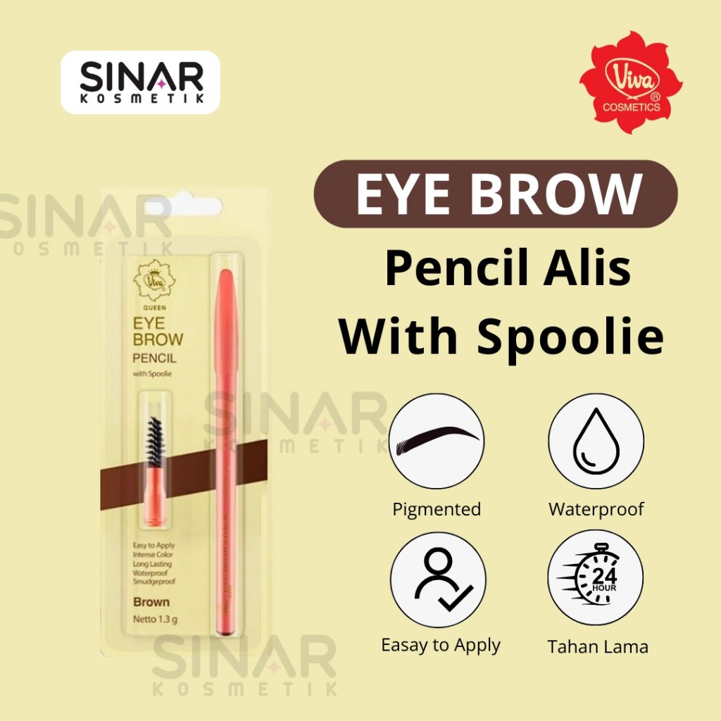 Jual Viva Eyebrow Pencil Limited Edition Free Spoolie Klik Sesuai