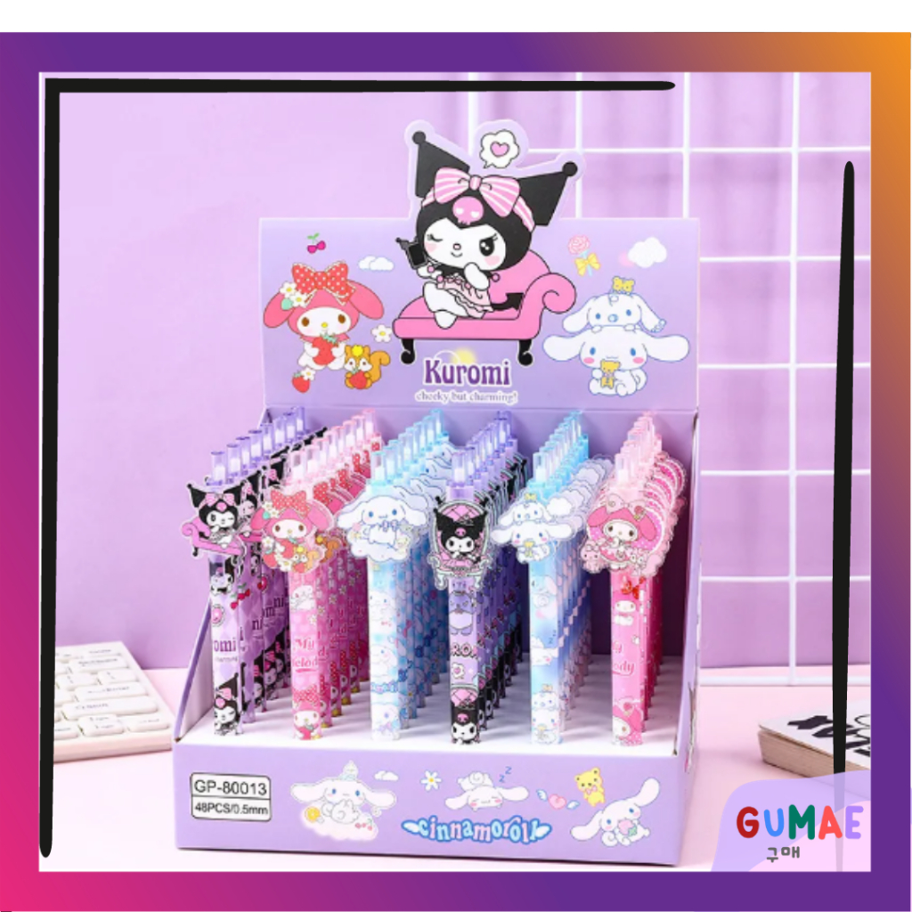 Jual Pulpen Cetek Akrilik Pena Gel Motif Sanrio Kuromi Cinnamoroll