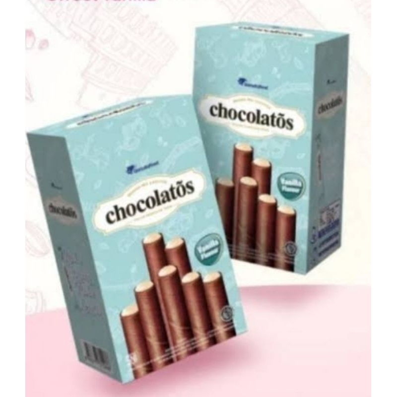 Jual Chocolatos Wafer Roll Vanilla Flavour Isi Pcs Shopee Indonesia