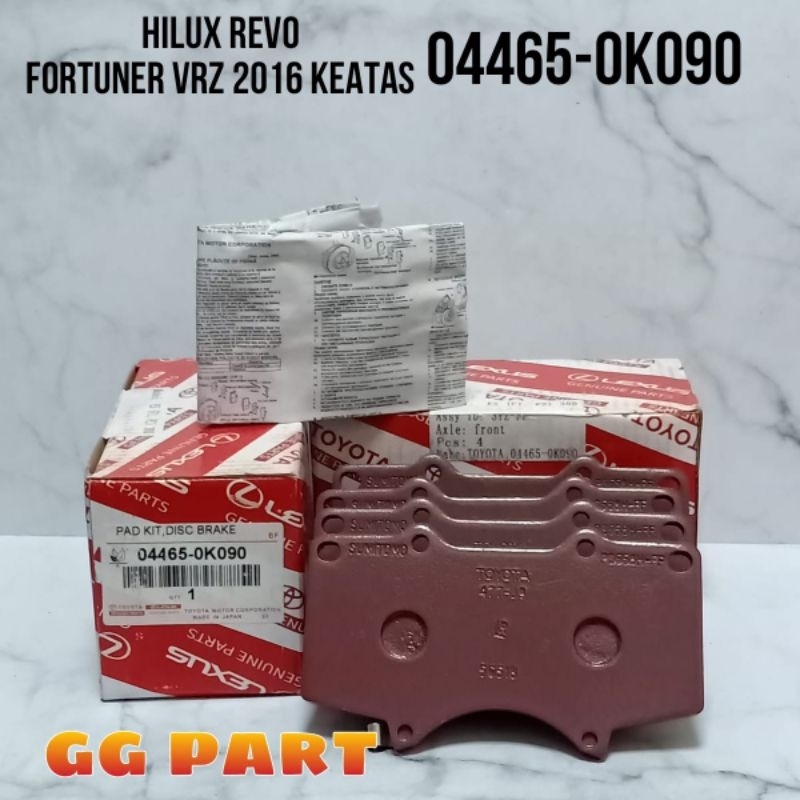 Jual BRAKE PAD FRONT KAMPAS REM DEPAN HILUX REVO DOUBLE CABIN FORTUNER