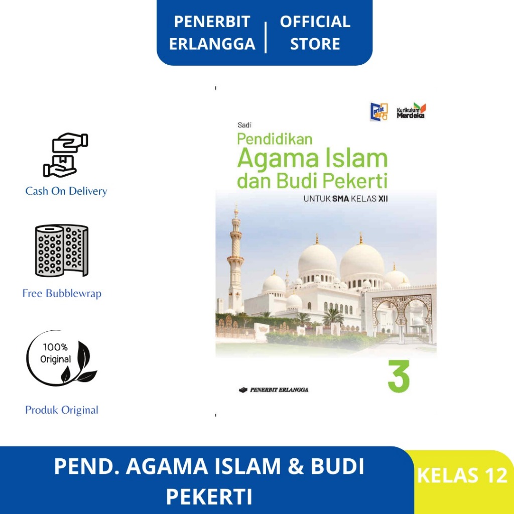 Jual PEND AGAMA ISLAM BUDI PEKERTI SMA KELAS 12 KURIKULUM MERDEKA