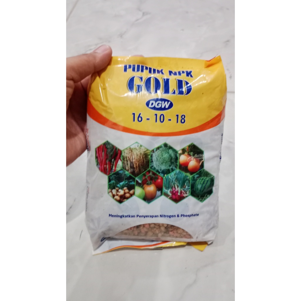 Jual Pupuk NPK DGW Gold 16 10 18 Kemasan Pabrik 1 Kg Shopee Indonesia