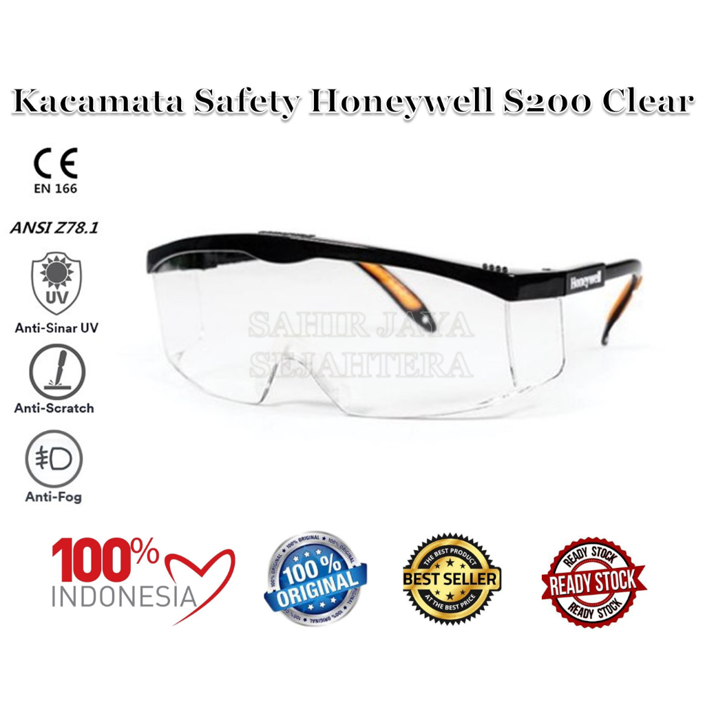 Jual Kacamata Safety Honeywell S A Clear Lens Anti Fog Safety Glass