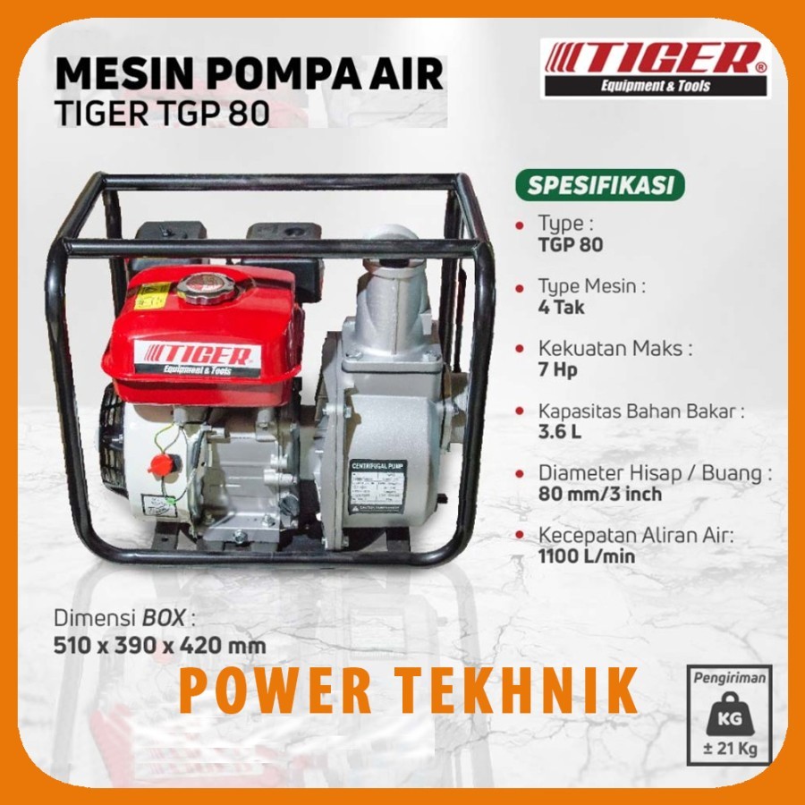 Jual Mesin Pompa Air Irigasi Waterpump Alkon Inch Tiger Tgp