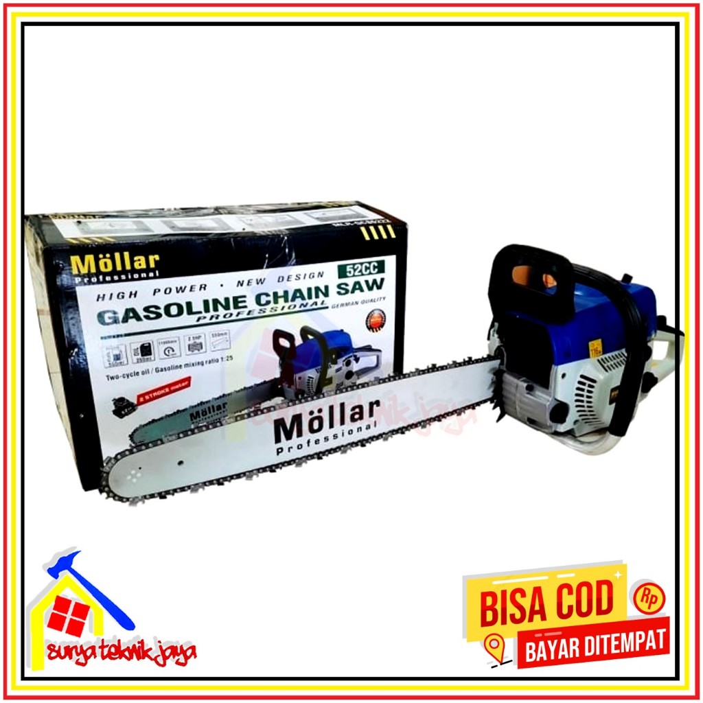 Jual Mollar Chainsaw Cc Bar Mesin Gergaji Pohon Kayu Inci