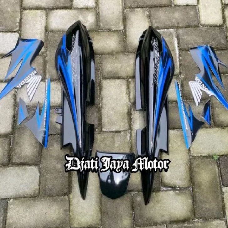 Jual Cover Body HONDA Tiger Revo Set Striping Warna Biru Shopee Indonesia