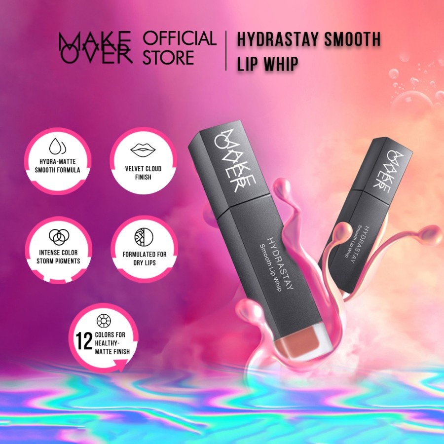 Jual Make Over Hydrastay Smooth Lip Whip Lipcream Untuk Bibir Kering