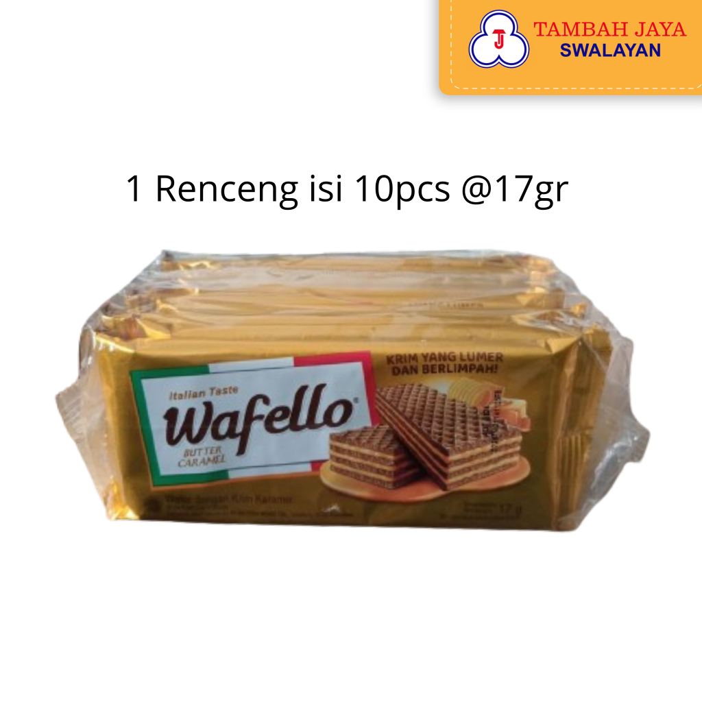 Jual Wafello Wafer Butter Caramel Renceng Shopee Indonesia