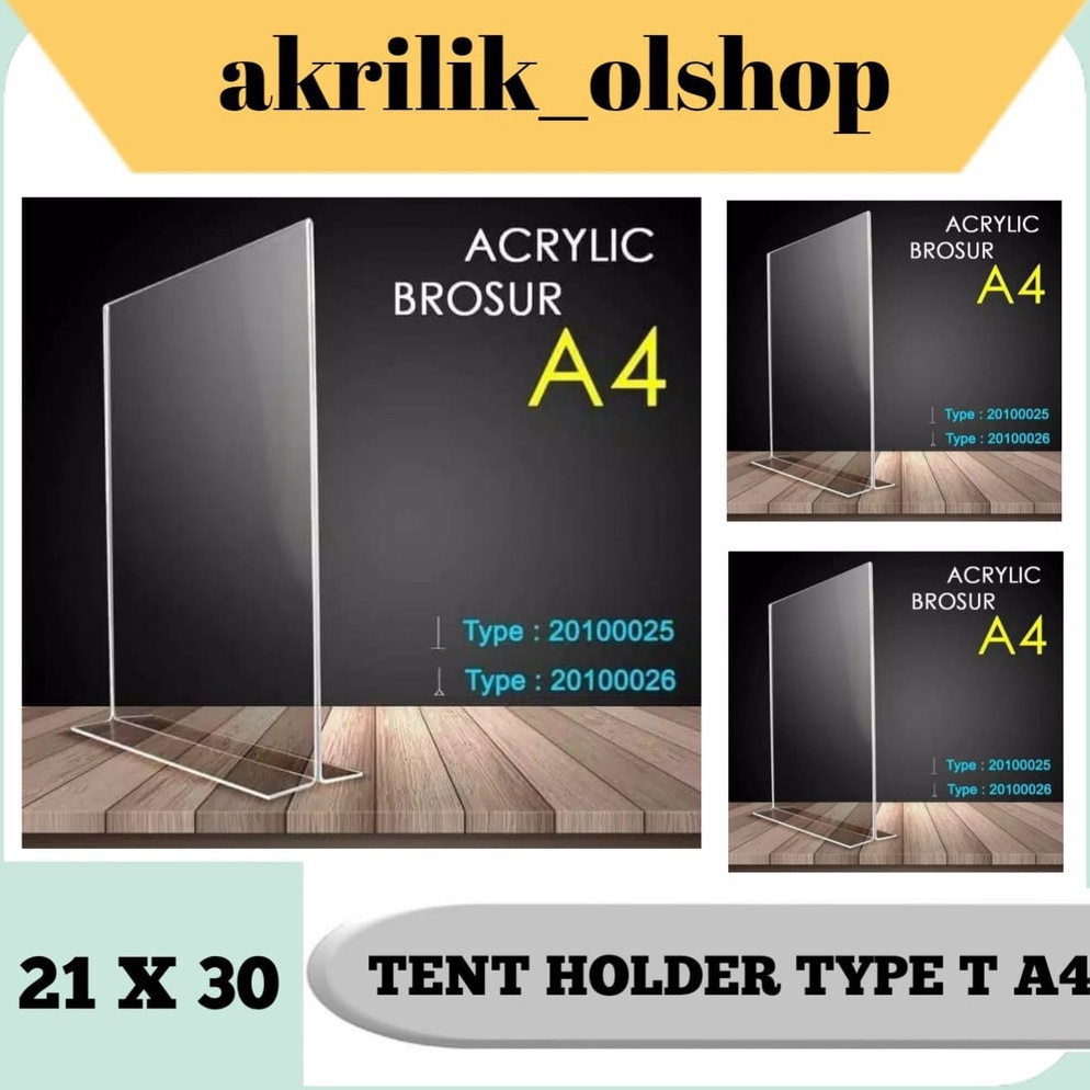 Jual Art W Z Mm Tempat Brosur Tent Holder Tent Card Akrilik Display