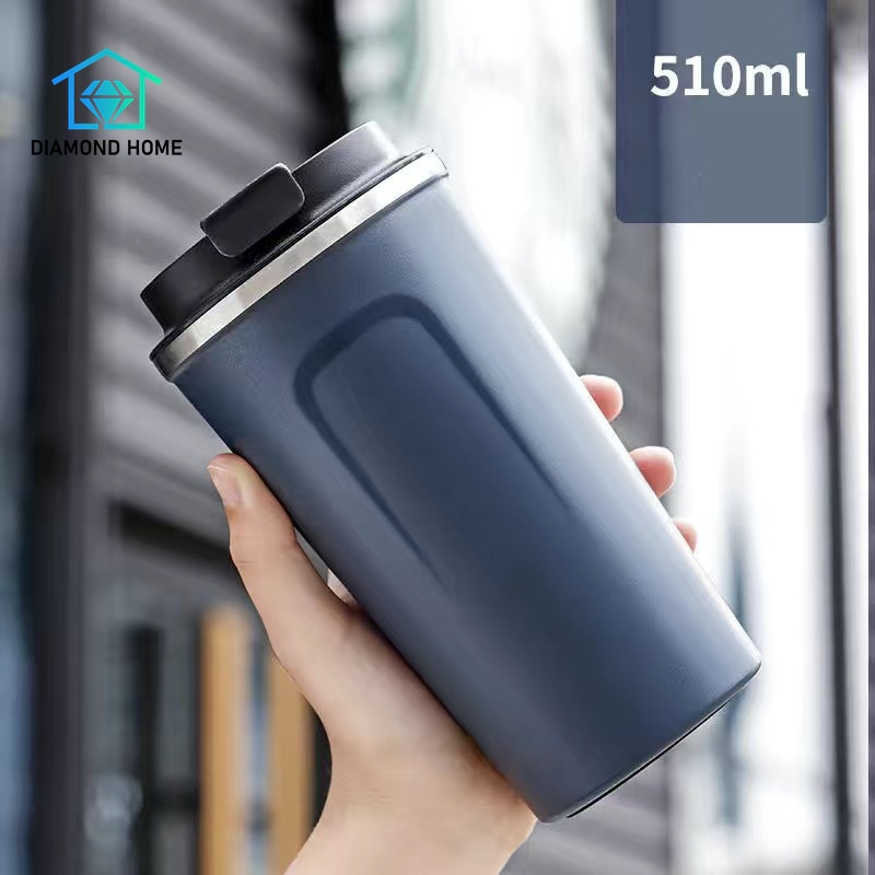 Jual Termos Kopi Travel Mug Anti Tumpah Dengan Tutup Cangkir Termos