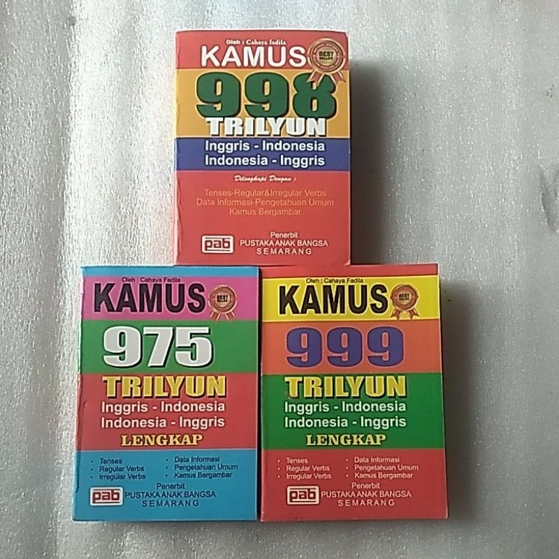 Jual Kamus Bahasa Inggris Triliun Ukuran Random