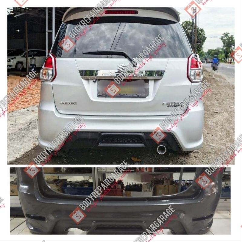 Jual Bodykit Full Bumper Belakang Ertiga Sporty 2012 2015 Plastik Abs