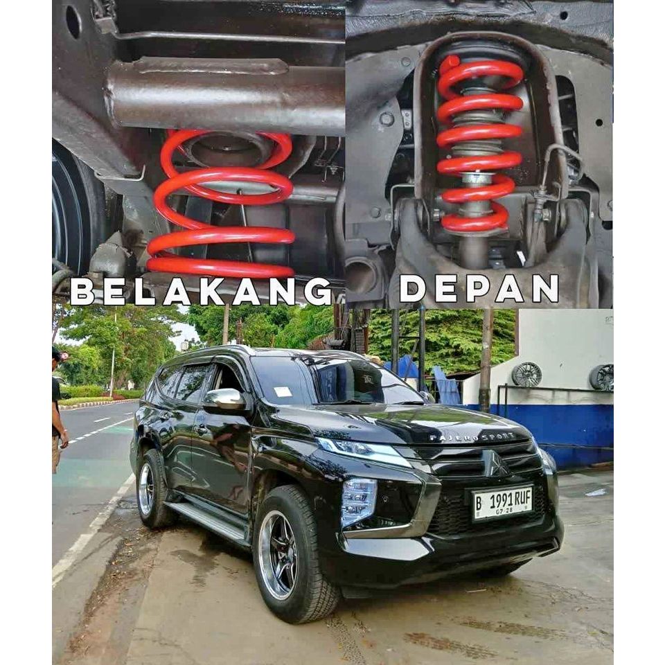 Jual Per Ceper Pajero Sport Lowering Kit Red Hsr Spring Shopee Indonesia