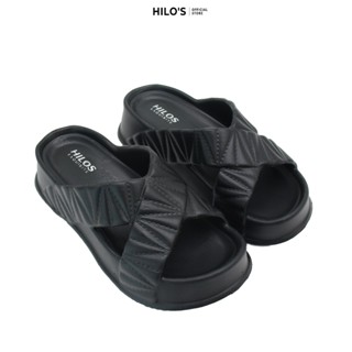 Jual Hilo S Sandal Slip On Wanita Wedges Tali Silang Karet EVA