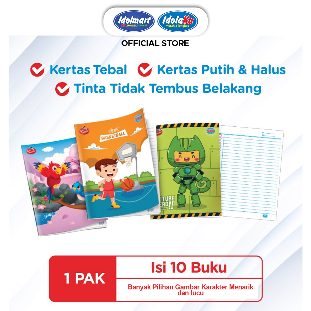 Jual Idolmart Buku Tulis Sidu Lembar Isi Buku Sinar Dunia