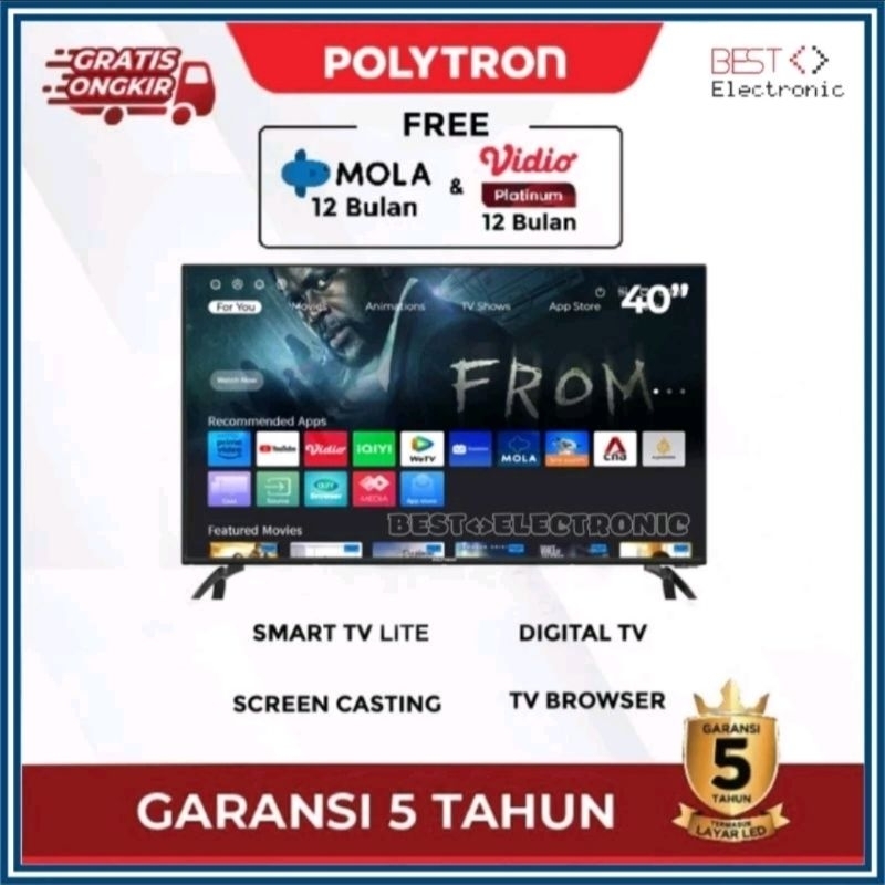 Jual Tv Led Digital Smart Polytron Inch Pld Cv Garansi Resmi