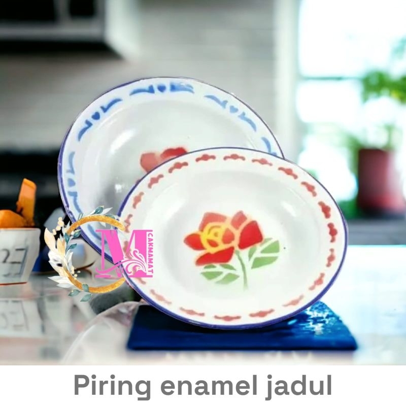 Jual Piring Jadul Enamel Uk Cm Shopee Indonesia