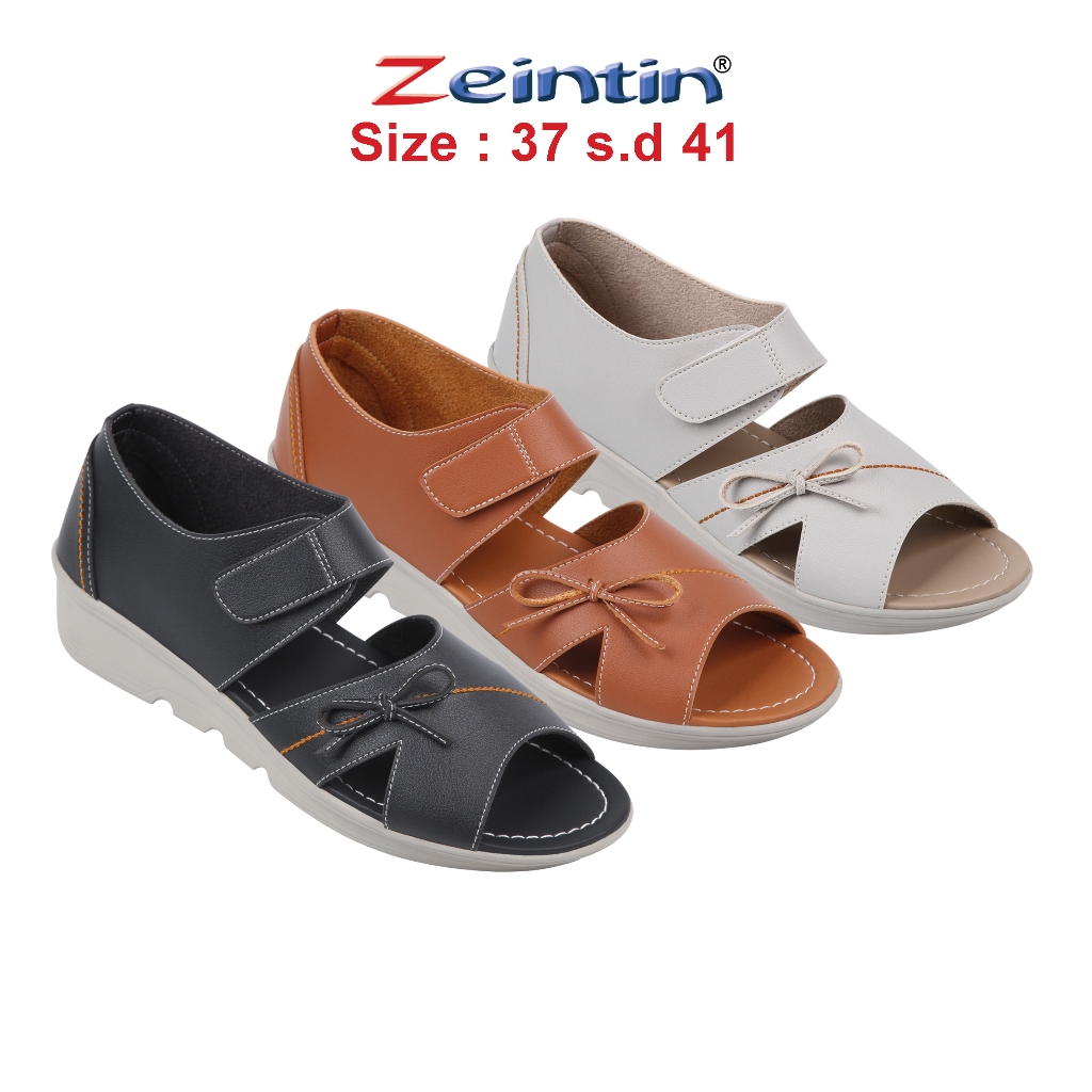 Jual Zeintin Sepatu Sandal Wanita Bahan Kulit Sintetis Wanita Sendal