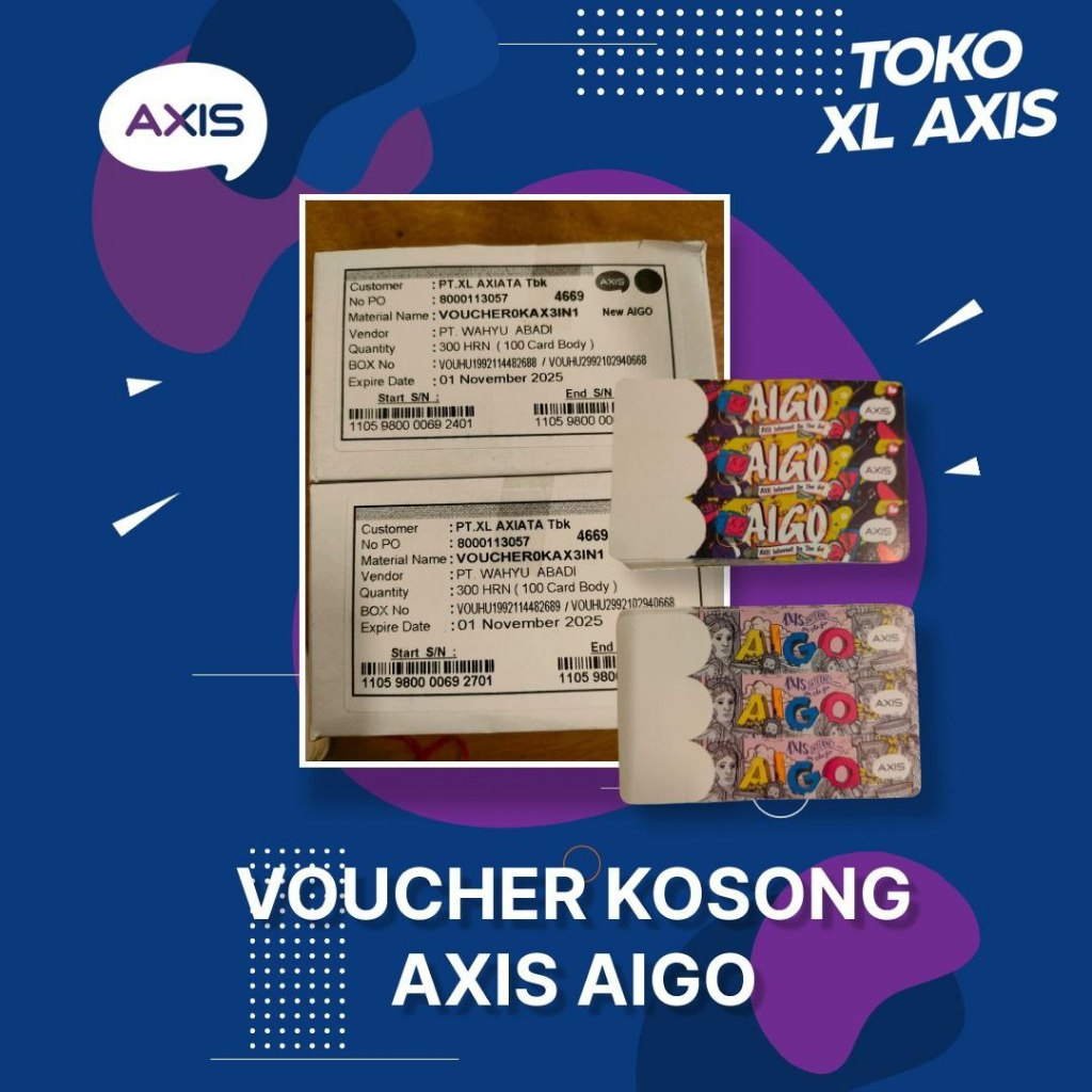 Jual Voucher Kosong Axis Aigo Shopee Indonesia