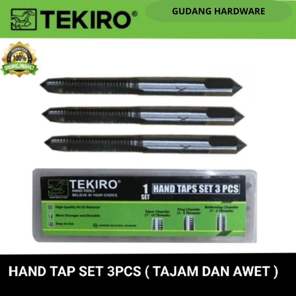 Jual Tekiro Hand Tap Set Pcs Tajam Dan Awet Original Shopee