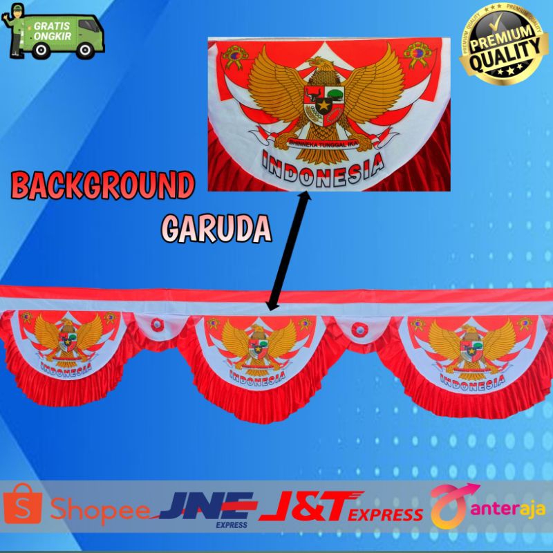 Jual Bendera Background Garuda Merah Putih Bendera Background Garuda