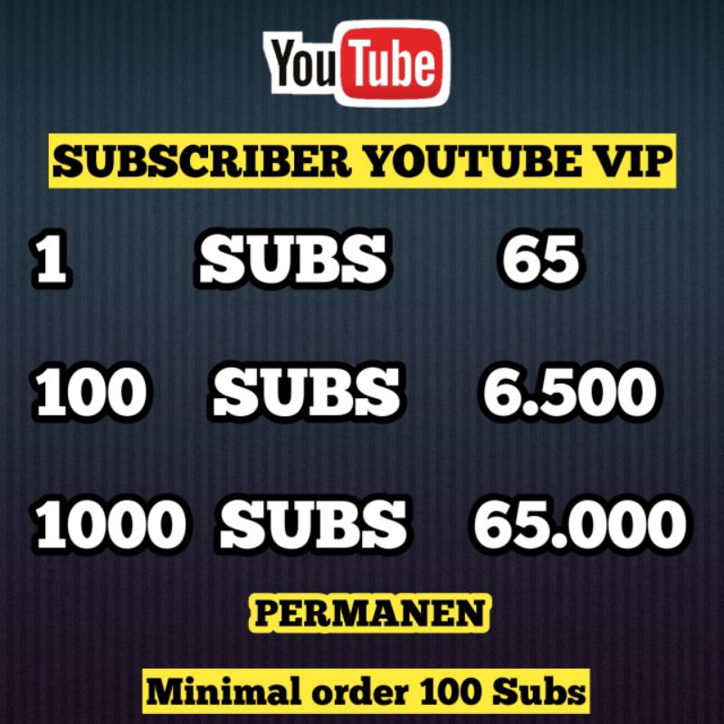 Jual TERLARIS SUBSCRIBER YOUTUBE PERMANEN UNTUK MONETISASI Shopee