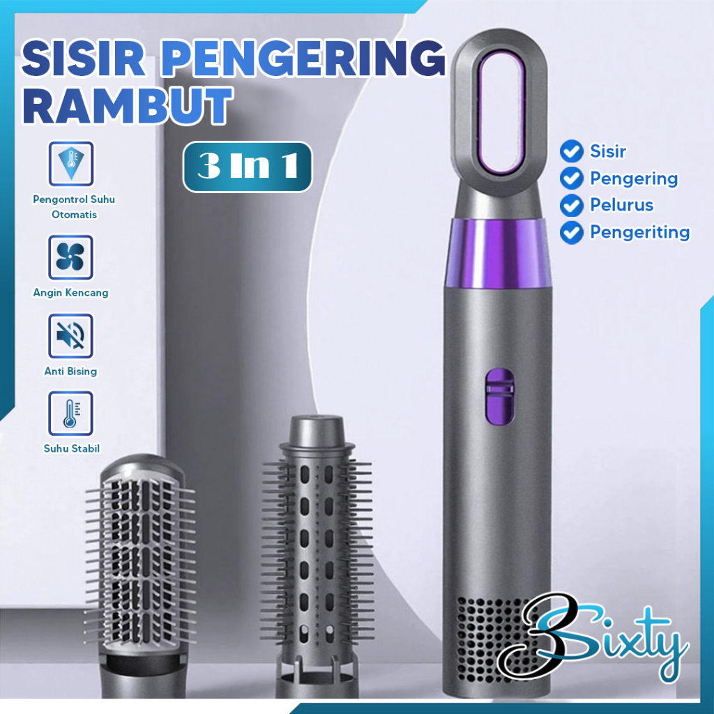 Jual Hair Dryer Sisir Pengering Rambut Blow In Hairdryer Comb