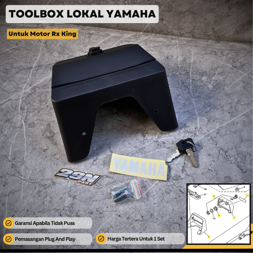 Jual TOOL BOX TOOLBOX FULLSET RX KING RXKING KUNCI TOOLBOX LOKAL PART