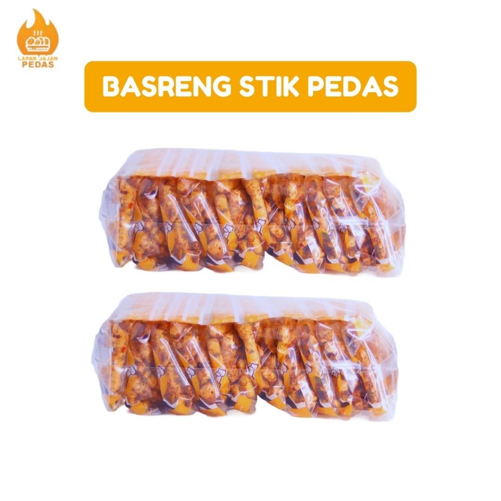 Jual Basreng Stik Pedas Daun Jeruk Cikruh Camilan Ringan Kemasan Pack