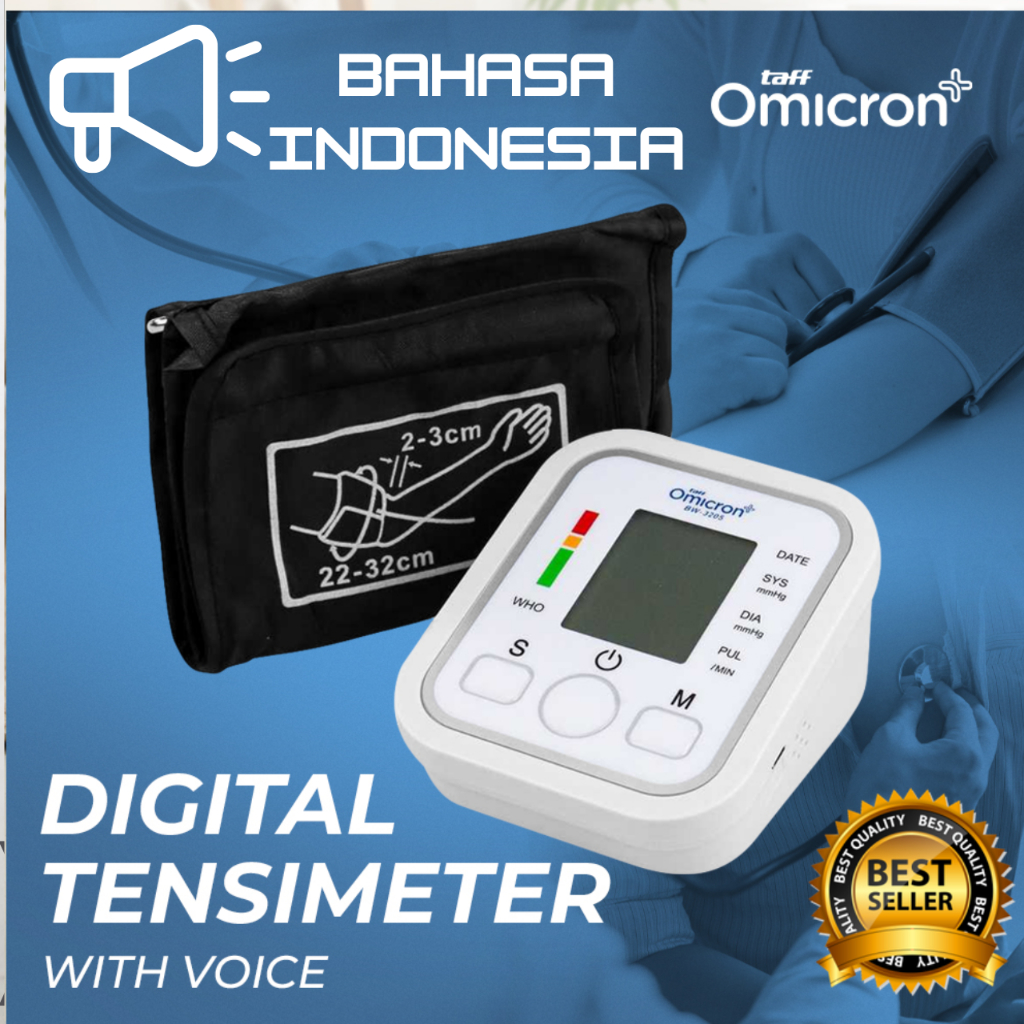 Jual Taffomicron Tensimeter Lengan Atas Dengan Suara Alat Cek Tekanan