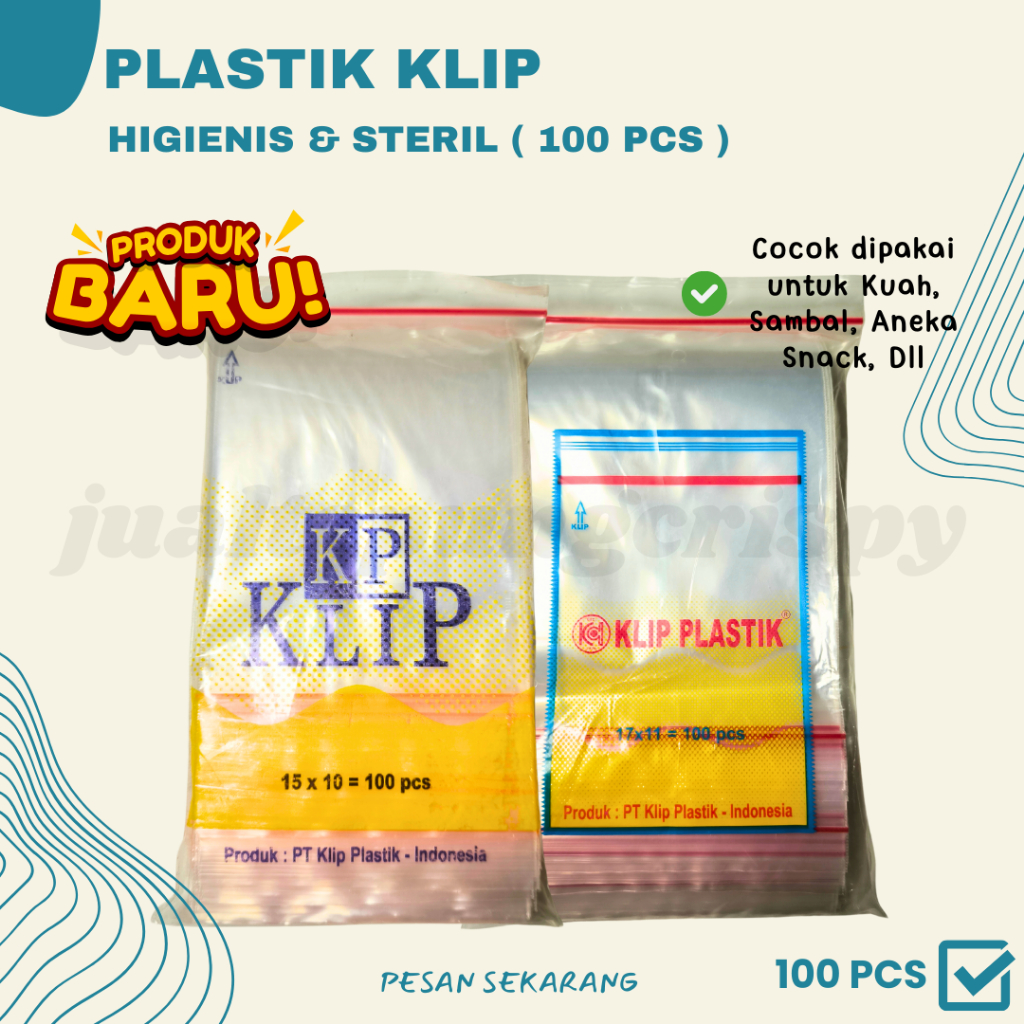 Jual Plastik Klip Ukuran Besar Plastik Zip Lock Per Pack Isi 100 Pcs