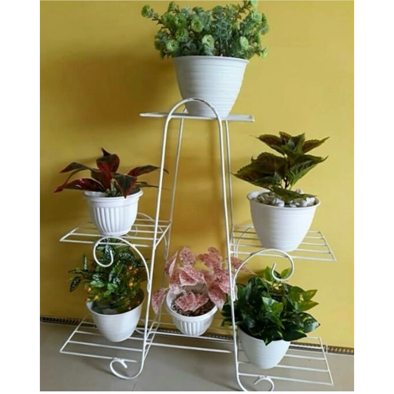 Jual Standing Pot Susun 6 Rak Bunga Rak Serbaguna Pot Bunga Besi