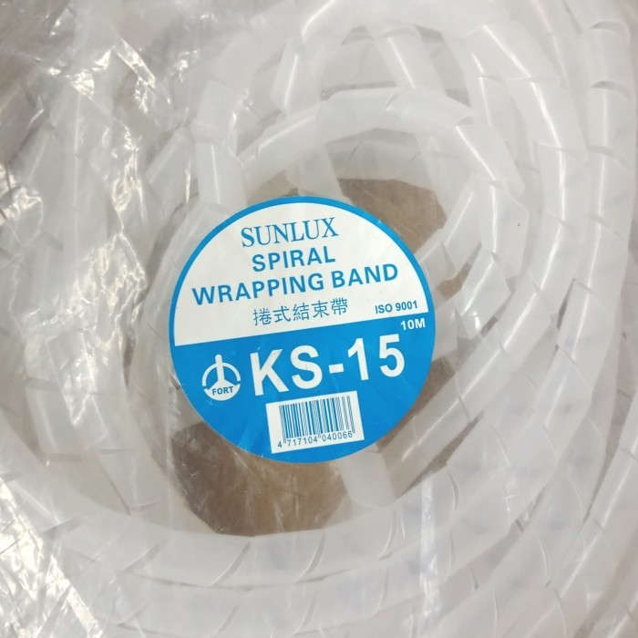 Jual SUNLUX Kabel Spiral KS 15 Wrapping Band Pembungkus Kabel Komputer