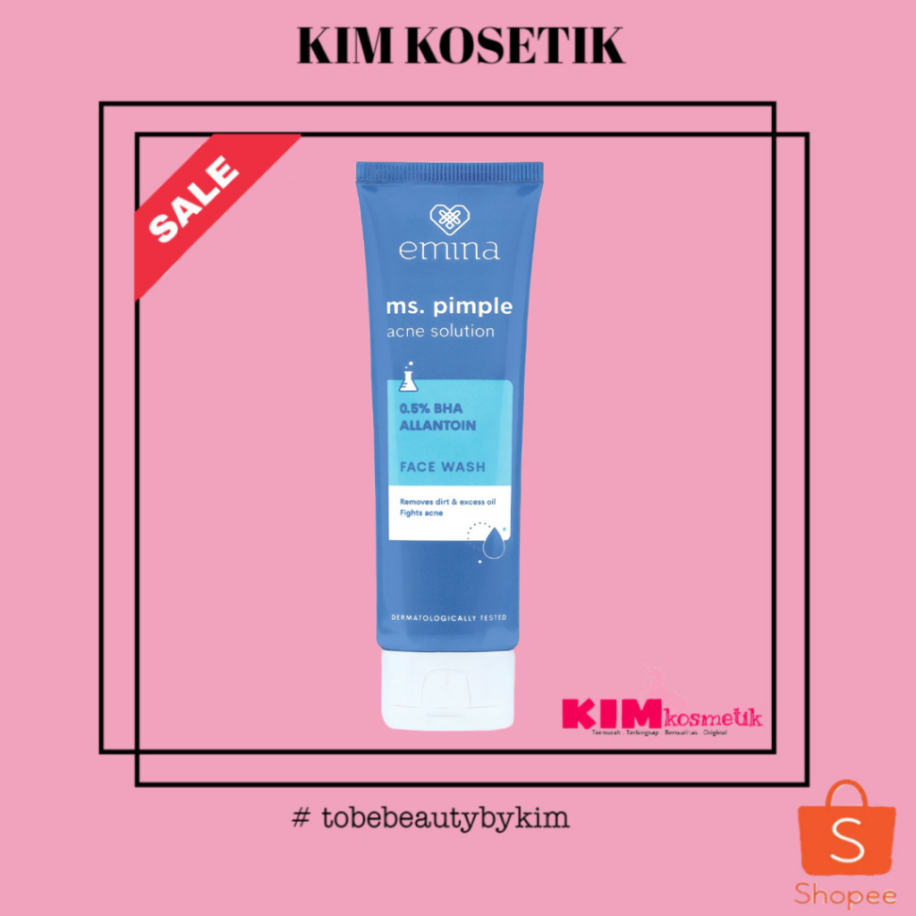 Jual Emina Ms Pimple Acne Solution Face Wash Ml Shopee Indonesia