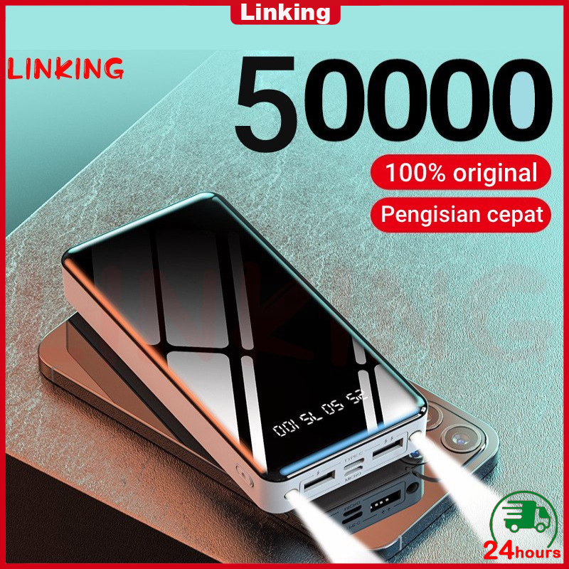 Jual Local CODPowerbank 80000mAh Kapasitas Besar 4 USB Output 3 0