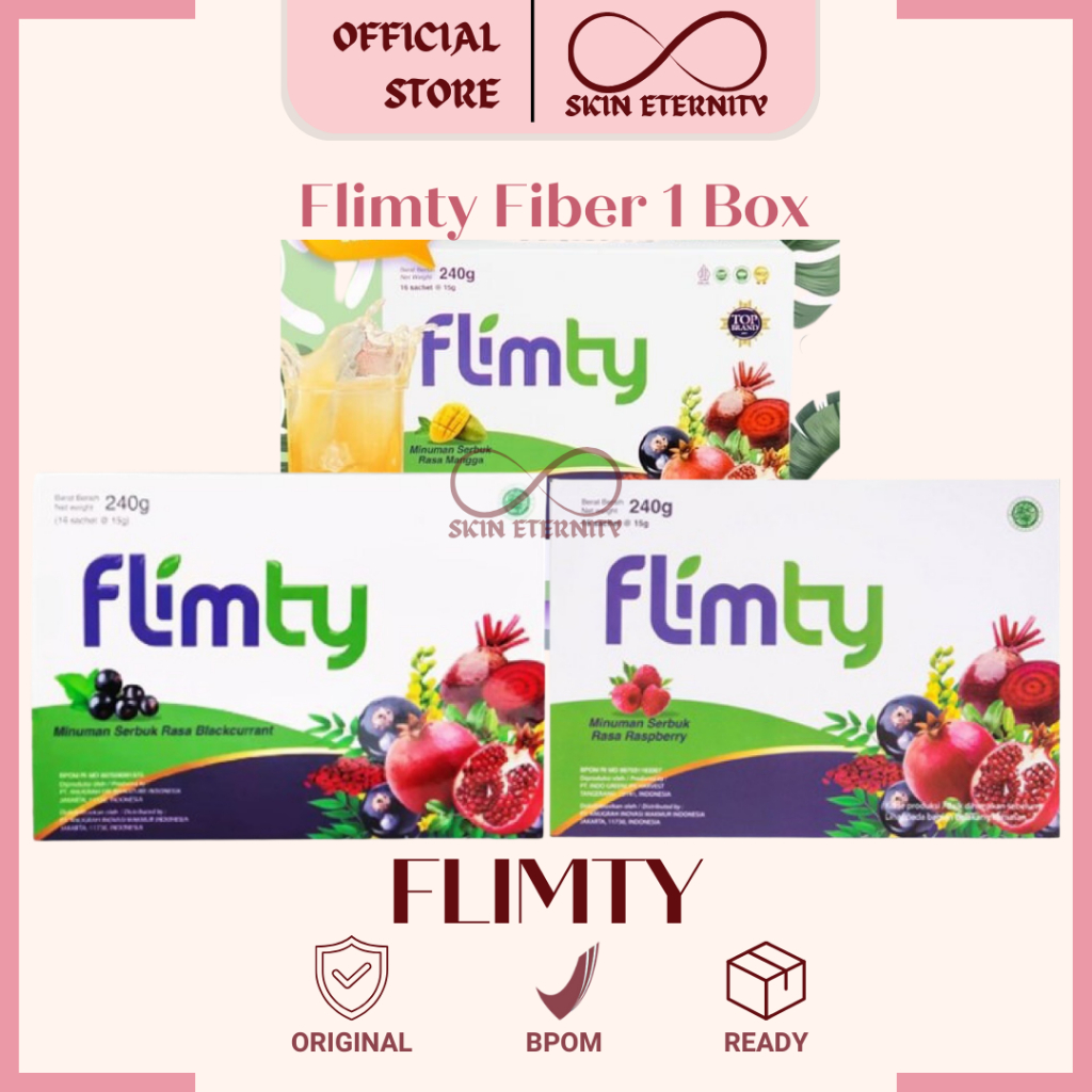 Jual Flimty Fiber Detox Antidioksidan Rasa Blackcurrant Raspberry